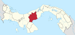 Coclé, in red, in Panama