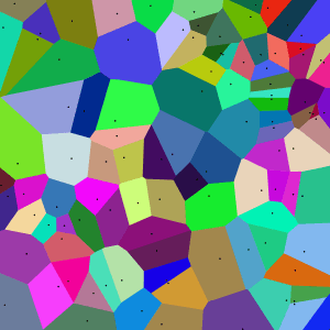Coloured Voronoi 2D