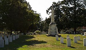 Confederate graves and monument, Oakwood Cemetery, Raleigh, North Carolina