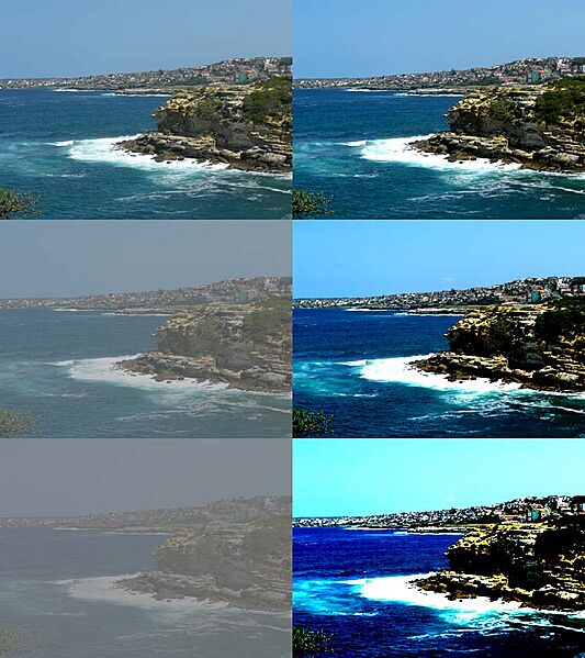 Contrast change photoshop