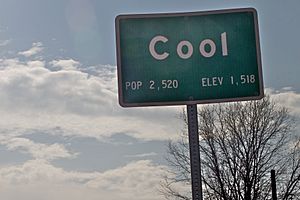 Cool, Calif sign