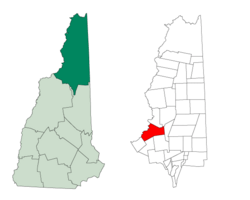 Location in Coös County, New Hampshire