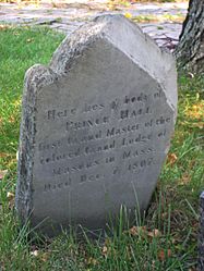 Copp's Hill Burying Ground, Boston - Prince Hall tombstone