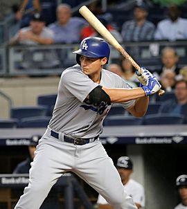 Corey Seager during game against Yankees 9-13-16 (11).jpeg