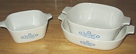 Corningware (flower-print casserole dishes)