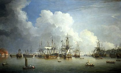 Dominic Serres the Elder - The Captured Spanish Fleet at Havana, August-September 1762