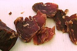 Dried reindeer meat