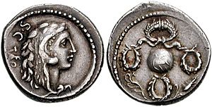 Faustus Cornelius Sulla, AR denarius, 56 BC, RRC 426-4a