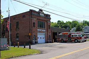 Fire station in Wanamie, Pennsylvania