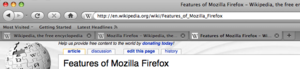 Firefox 2 Tabbed Browsing GNU-Linux