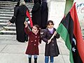Girls of Al Bayda (Libya, demonstration against Gaddafi)