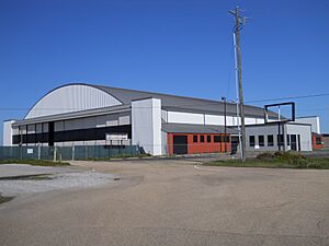 GulfportArmyAirFieldHangar, southeast elevation, 2016