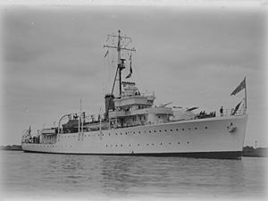 HMAS Warrego by Allan Green SLV H91.325 78