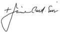 Jaime Cardinal Sin Signature