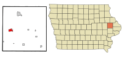 Location of Anamosa, Iowa