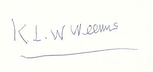 Katharine Weems signature
