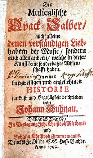 Kuhnau - Der musicalische Quack-Salber - Title Page