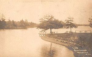 Lake Quinsigamond shoreline 1910
