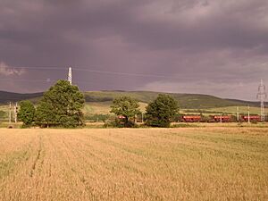 Landscape in the northern part of Covasna County