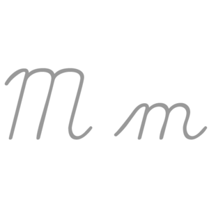 M cursiva