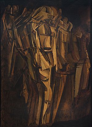 Marcel Duchamp, 1911-12, Nude (Study), Sad Young Man on a Train (Nu -esquisse-, jeune homme triste dans un train), Peggy Guggenheim Collection, Venice