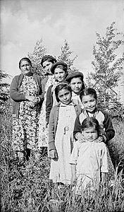 Merasty women and girls - Cree - The Pas Manitoba 1942