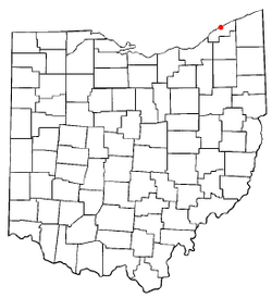 Location of Fairport Harbor, Ohio