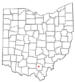 Location of Jackson, Ohio