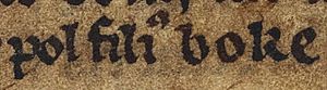 Páll Bálkason (British Library Cotton MS Julius A VII, folio 42v)