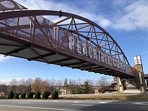 Peachtree Corners pedestrian bridge, Dec 2020