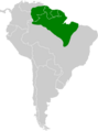 Phaethornis superciliosus map