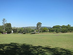 Playing field with views to surrounding area, from N (2015)