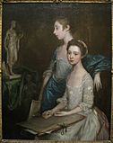 Portrait of the Artist's Daughters, probably early 1760s, by Thomas Gainsborough (1727-1788) - IMG 7281