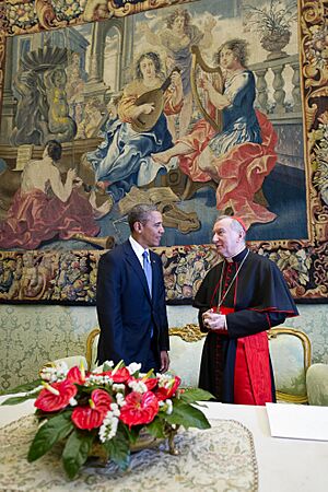 President Obama and Cardinal Parolin