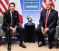 President Trump Meets with the Prime Minister of the Italian Republic (49173499077) (cropped)