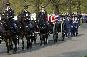 Procession of Major Gregory L. Stone at Arlington National Cemetery