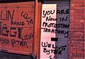 Protestant graffiti in Belfast, Northern Ireland, 1974