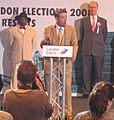 Richard Barnbrook BNP at mayoral election2