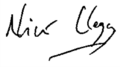Signature of Nick Clegg