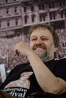 Slavoj Žižek with Arif Heralić shirt
