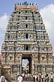 Sri Kailasanathar Temple gopuram in Tharamangalam, Tamil Nadu, India