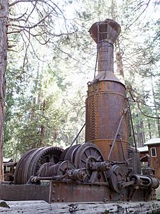 Steam donkey at Sierra Nevada Logging Museum 2017-06-30