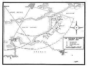 The Crossbow network january 1944