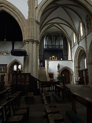The organ in St Wilfrid' Church, Harrogate, North Yorkshire 01