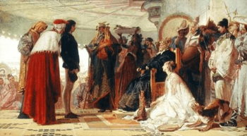 Tranquillo da cremona, Marco Polo alla Corte del Gran Khan, 1863