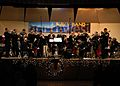 US Navy 071210-N-9860Y-002 Navy Band Northwest (NBNW) Big Band, "Cascade", plays "Holly and the Ivy - God Rest Ye Merry Gentlemen" at the "Holly, Jolly Holiday" concert held in Parker Hall of Oak Harbor High School