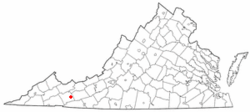 Location of Atkins, Virginia