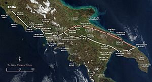 Via Appia map