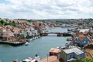 View along the River Esk at Whitby (geograph 7257032).jpg