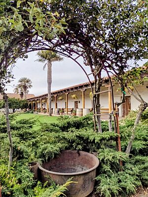 View of the Garden in front of Mission Nuestra Senora de la Soledad